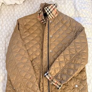 Burberry Brown Quilted Kids Puffer Jacket